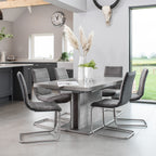 Morwell Concrete Extending Table - 160/220cm