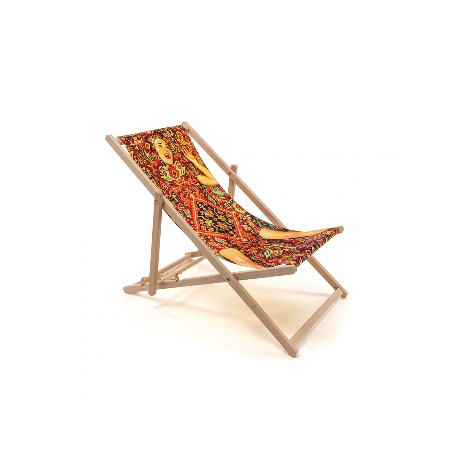 Lady On Carpet - Deck Chair