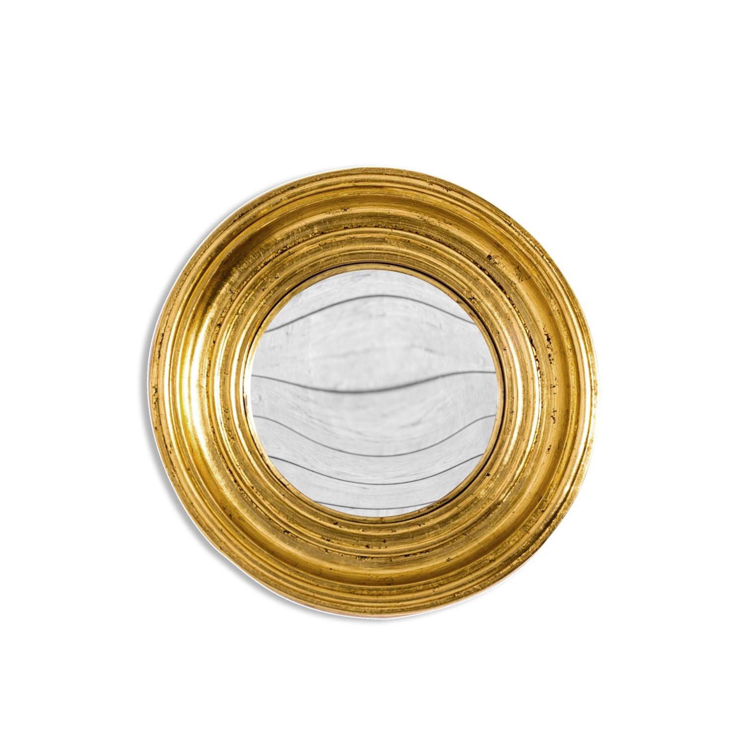 Antique Gold Convex Mirror - Small