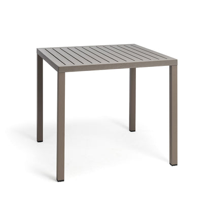 Cube 80 Garden Table In Taupe