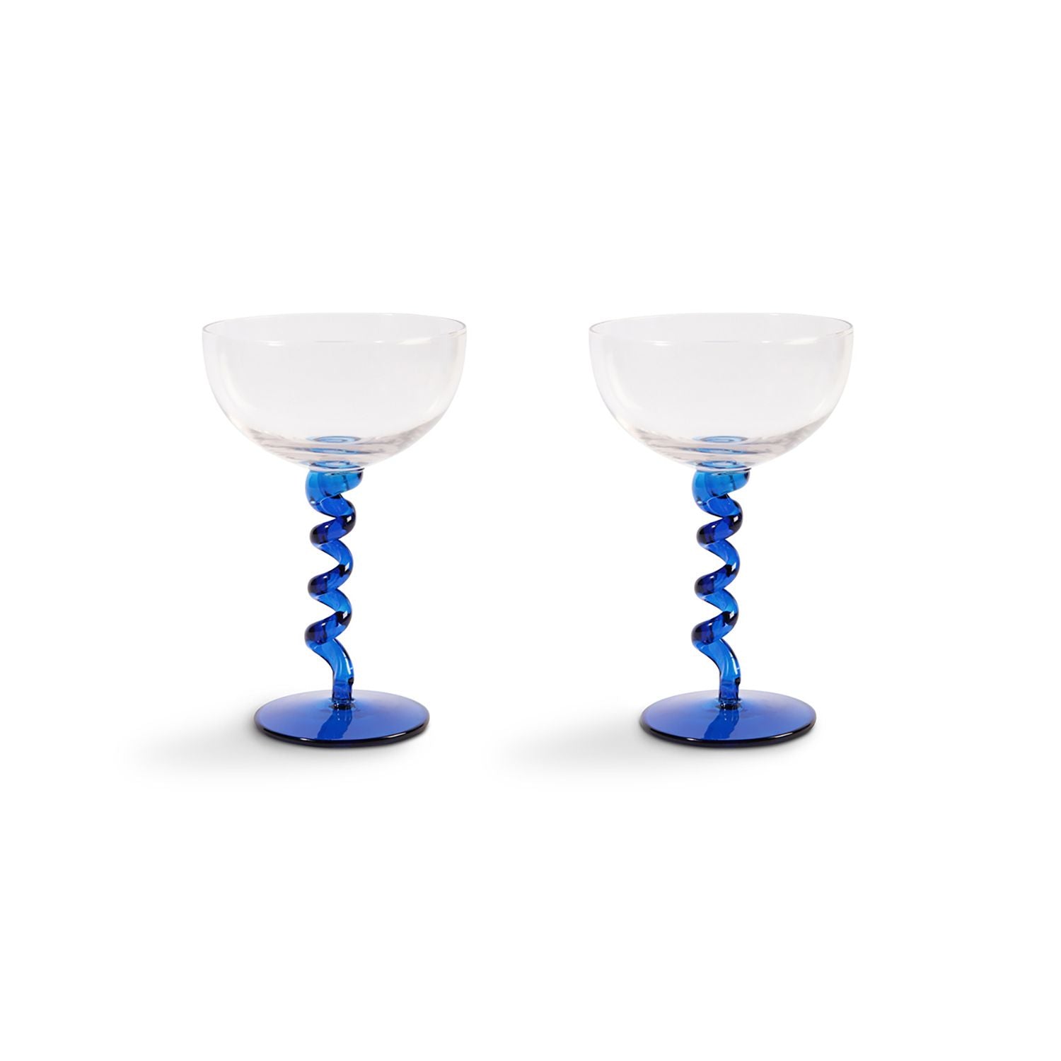 Spiral Coupe Set of 2 - Blue