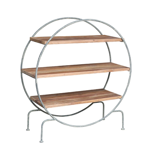 Lambs Green - Round Shelf with Metal Frame