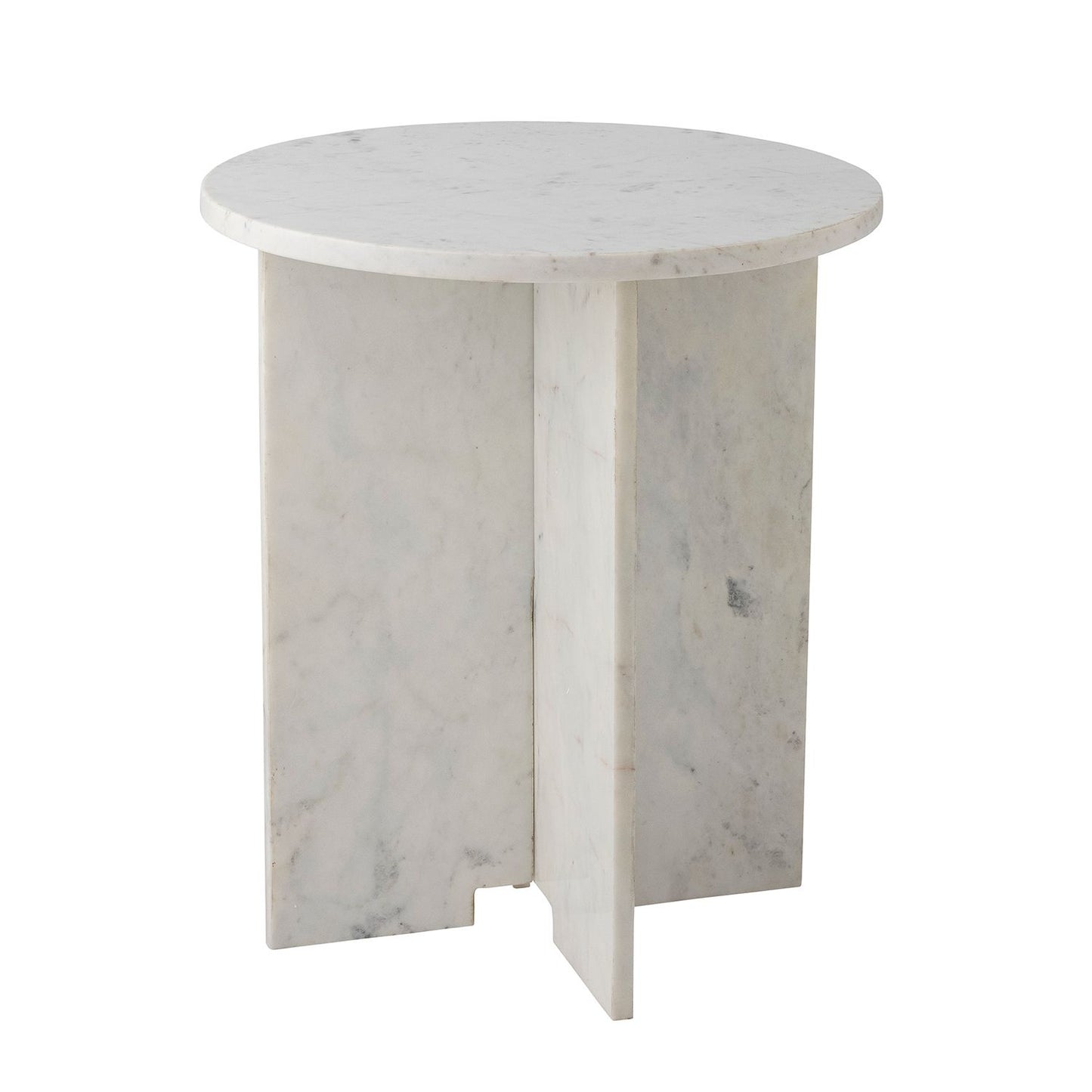 Jasmia Side Table - White Marble