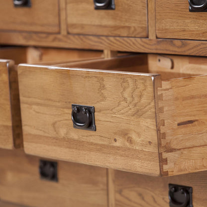 Auvergne Solid Oak Chest of Drawers - 3 Over 4 Chest