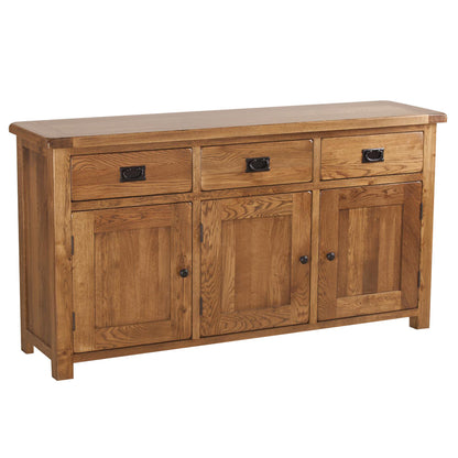Auvergne Solid Oak Sideboard - Large - Better Furniture Norwich & Great Yarmouth