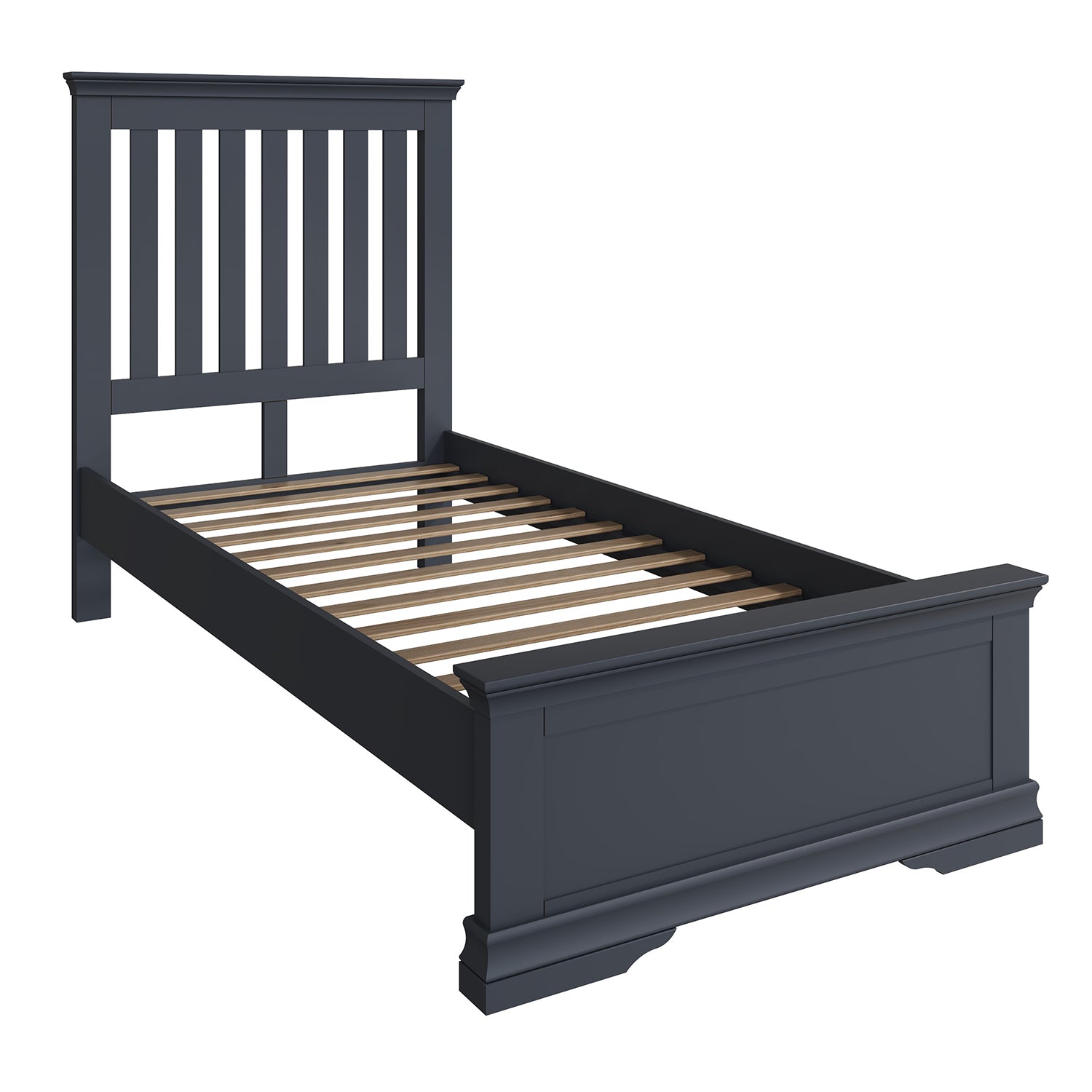 Toulouse Charcoal Bed - 3ft
