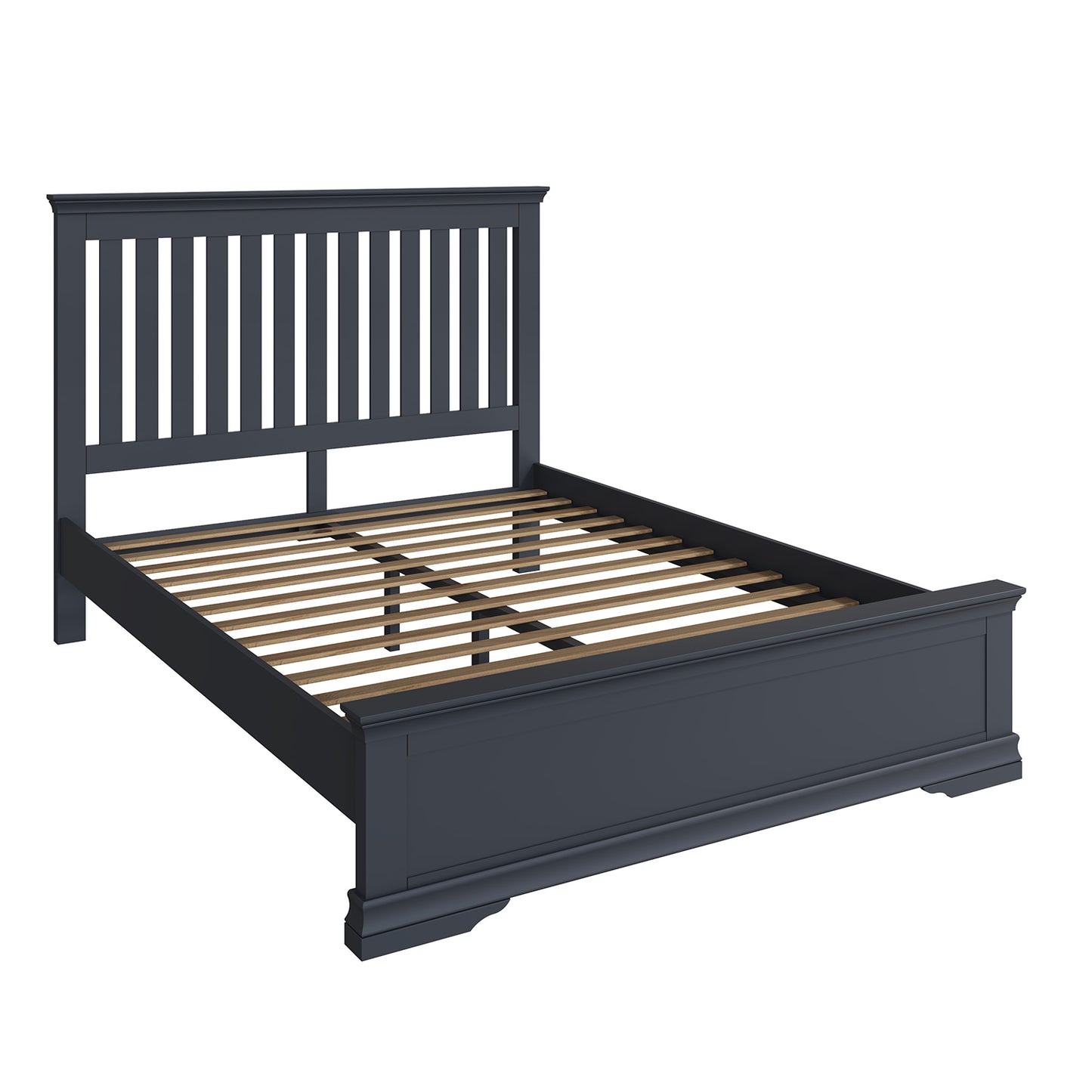 Toulouse Charcoal Bed - 5ft