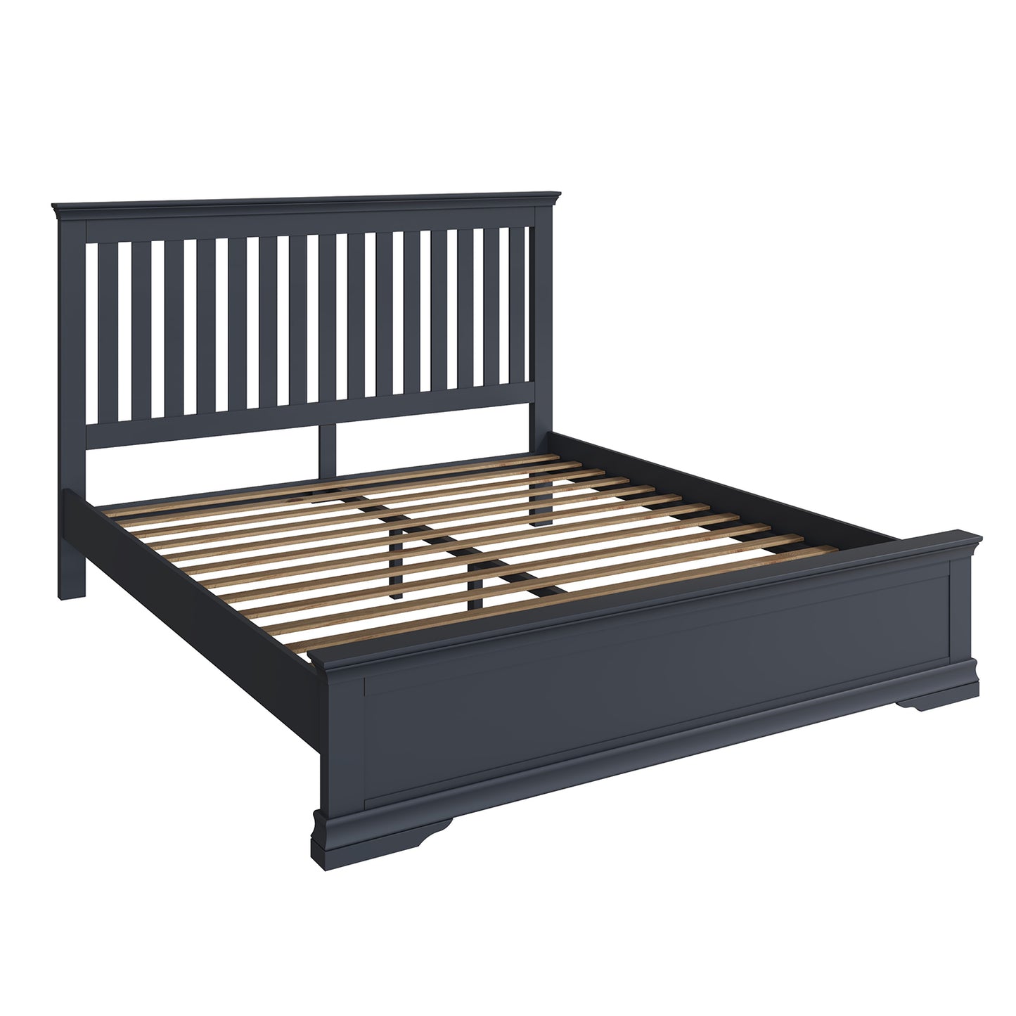 Toulouse Charcoal Bed - 6ft
