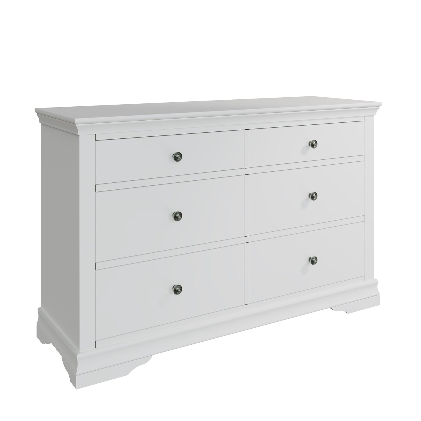 Toulouse White Chest Of Drawers - 6 Drawer Chest