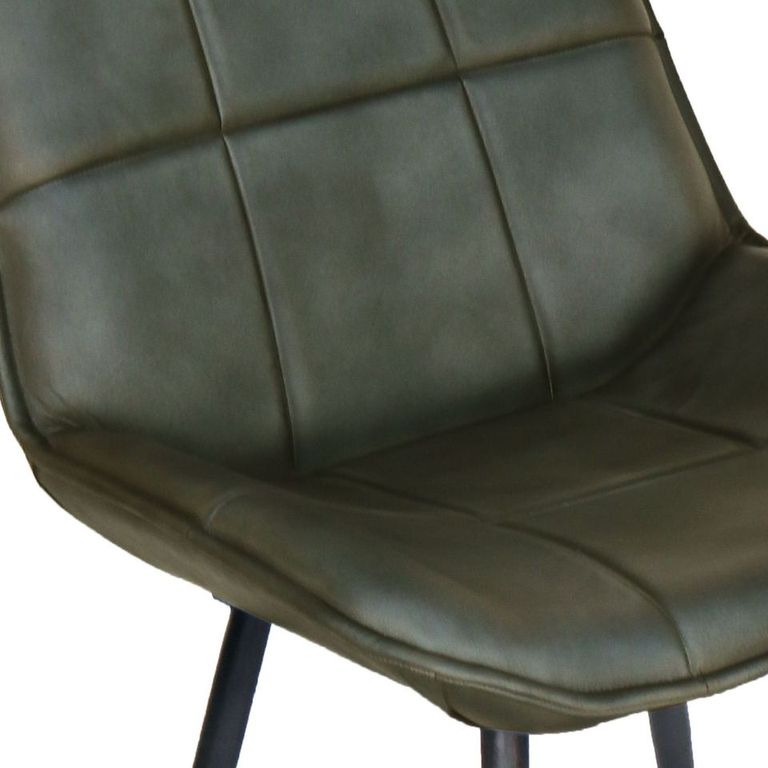 Faux Leather Dining Chair - Light Grey
