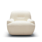 Fabric Swivel Armchair - Dumpling