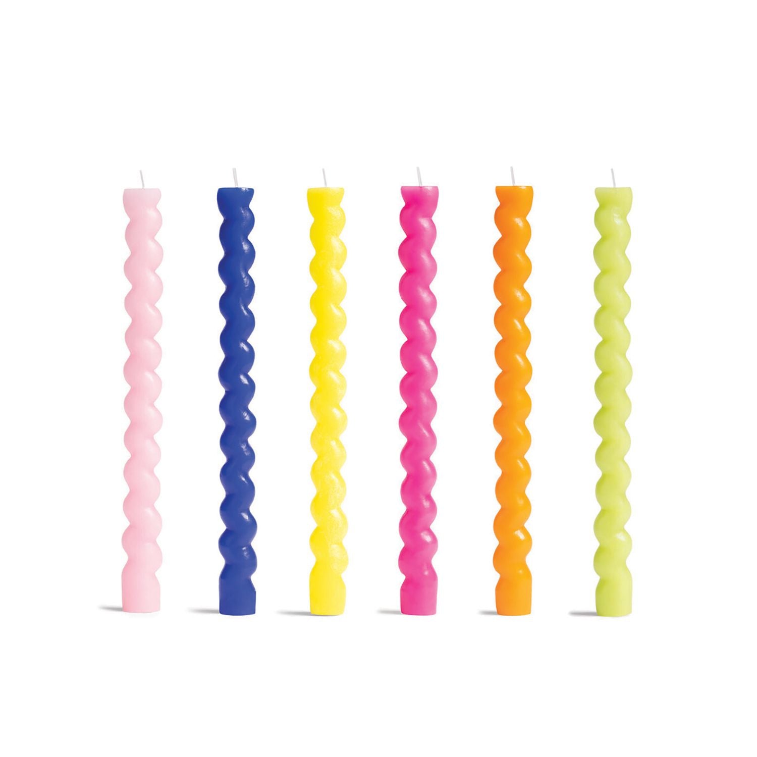 Multicolour Groove Candles 