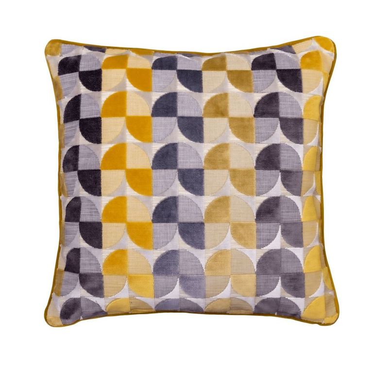 Solar Mustard Scatter Cushion - Large