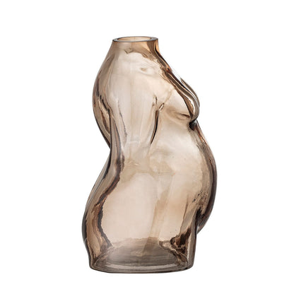  Glass Vase - Brown