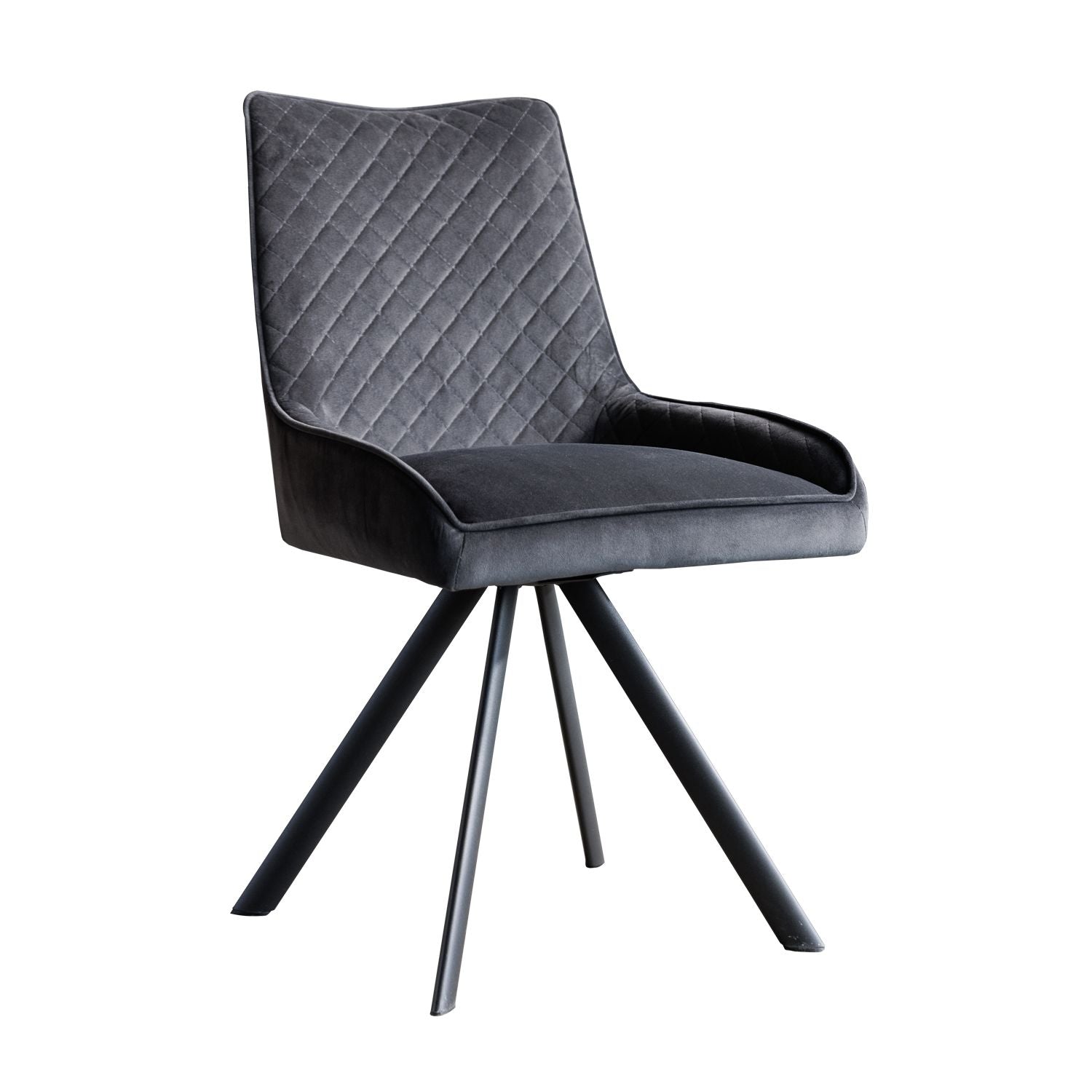 Bassett Dining Chair - Set Of 2 - Dark Grey
