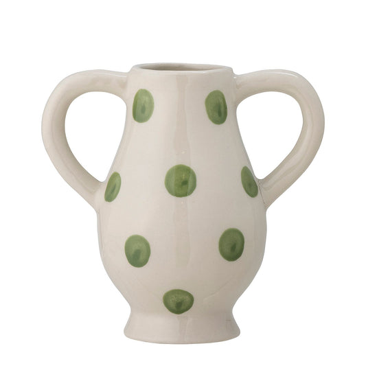 Asrin Vase - Green Stoneware