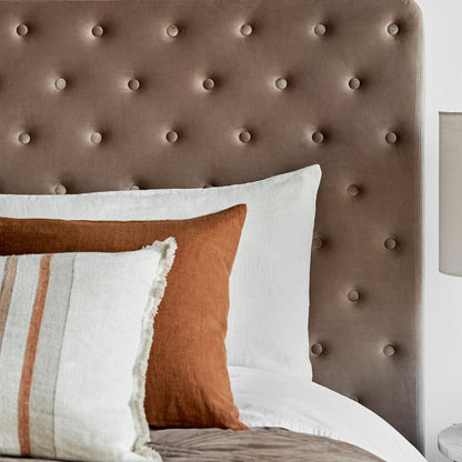 Luxury Linen Cushion - Toffee