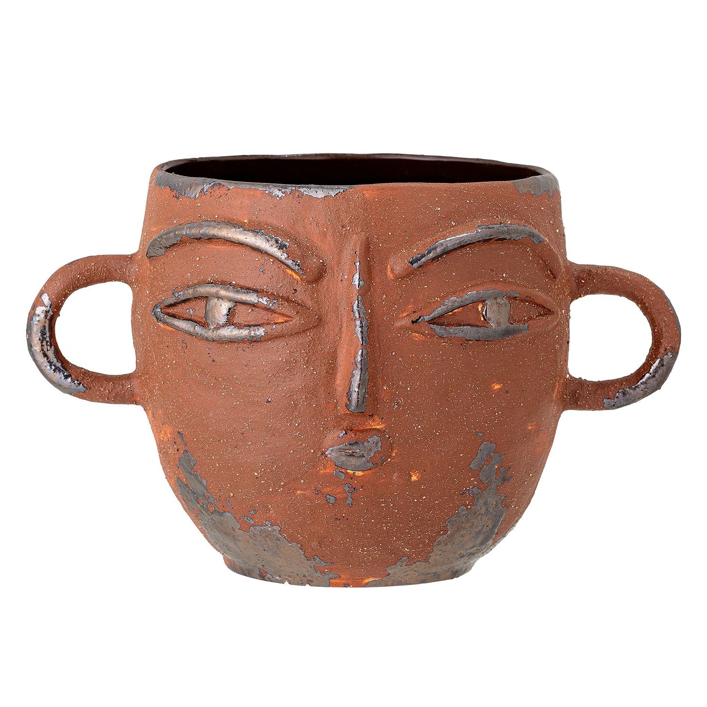 Lo Flowerpot - Brown Stoneware