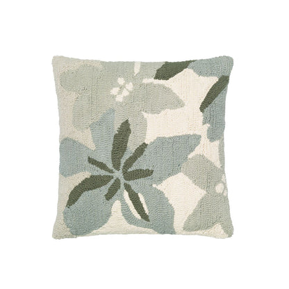 Fleur Embroidery Cushion - Pale Green