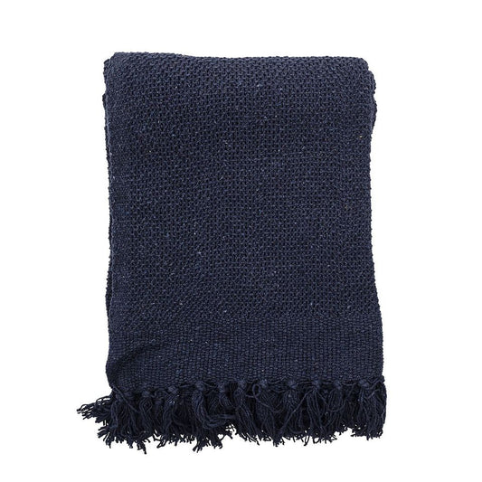 Linda Throw - Blue Recycled Cotton
