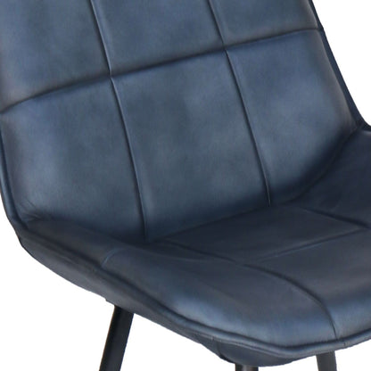 Faux leather Dining Chair - Blue