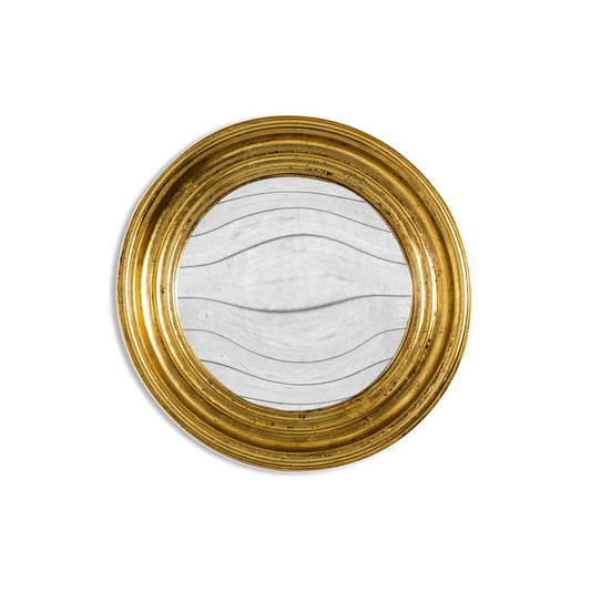 Antique Gold Convex Mirror - Medium