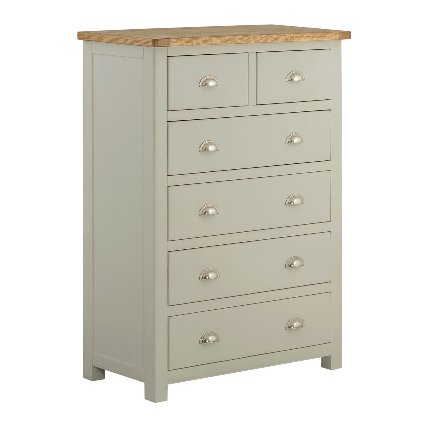 Todenham Oak & Painted Chest of Drawers - 2 + 4 Drawer Chest - Better Furniture Norwich & Great Yarmouth
