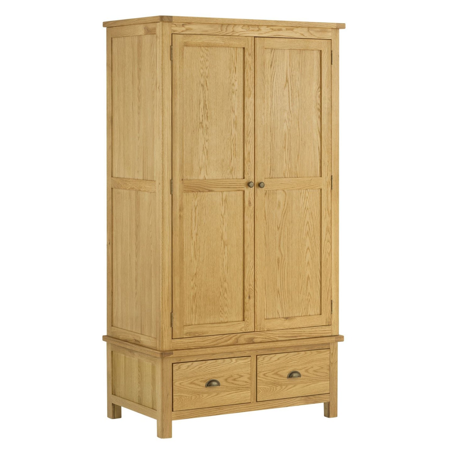 Todenham Oak Wardrobe - 2 Door With 2 Drawers