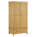 Todenham Oak Wardrobe - 2 Door With 2 Drawers