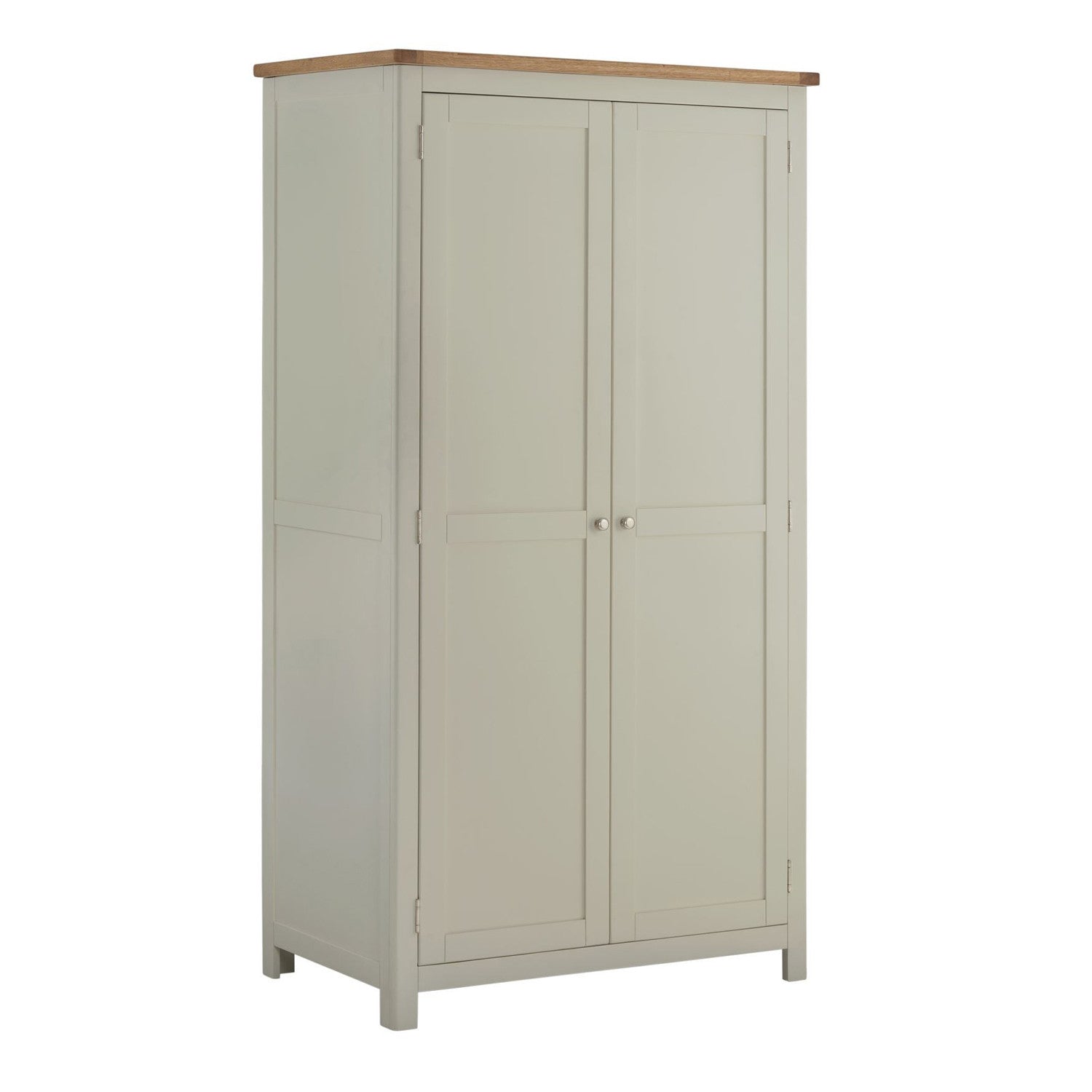 Todenham Oak & Painted Wardrobe - Double 2 Door Full Hanging - Better Furniture Norwich & Great Yarmouth