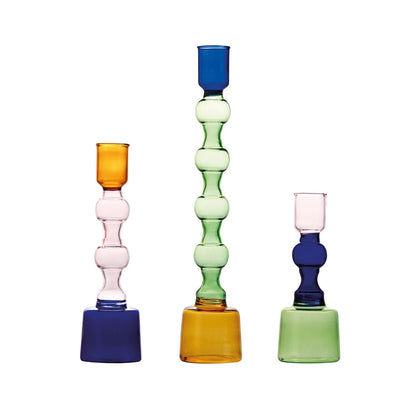 Tricolour Candle Holders