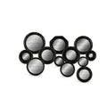 Set Of 12 Assorted Black Framed Convex Mirrors
