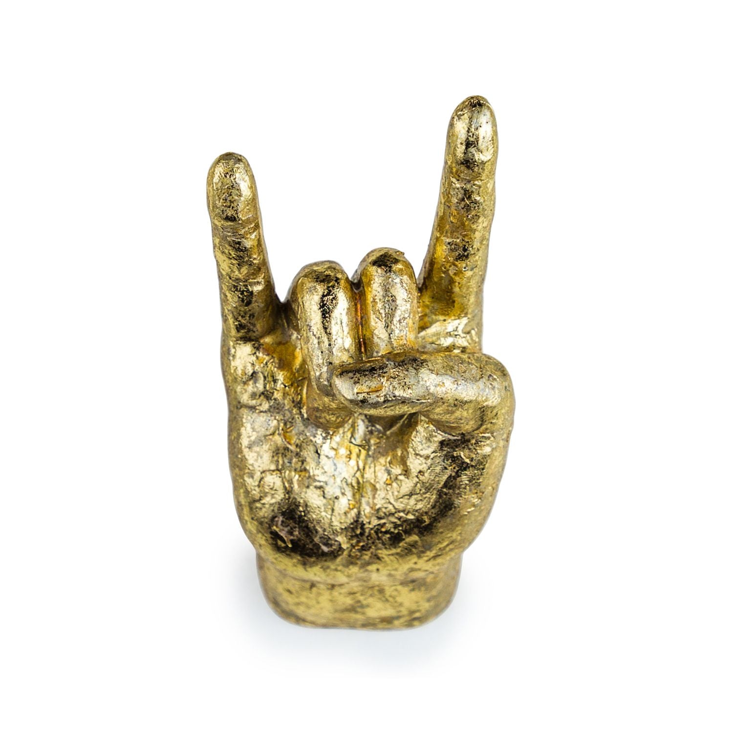 Gold Set of 4 Rock On Wall Hands