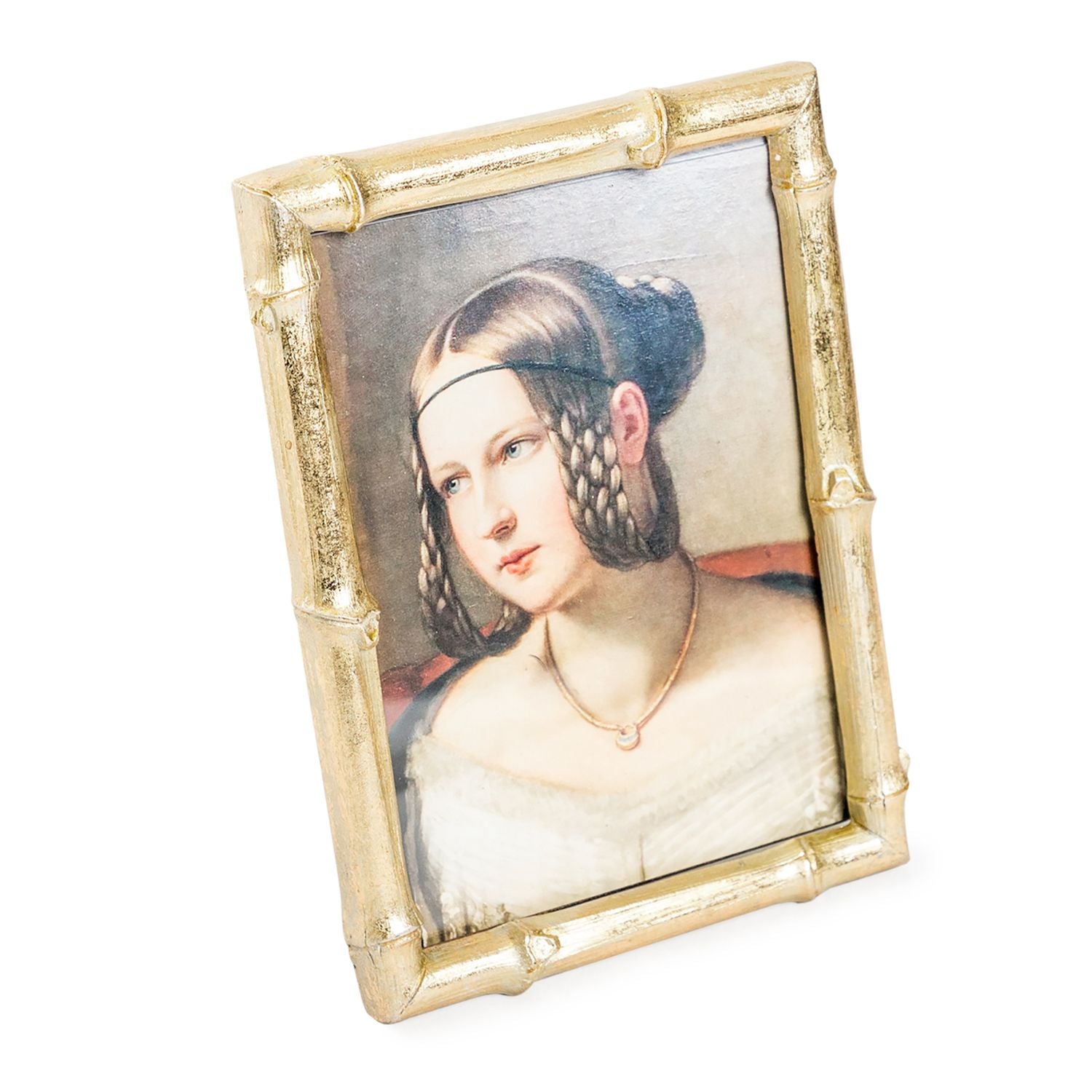 Antique Gold 5x7 Bamboo Photo Frame