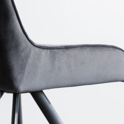 Bassett Dining Chair - Set Of 2 - Dark Grey