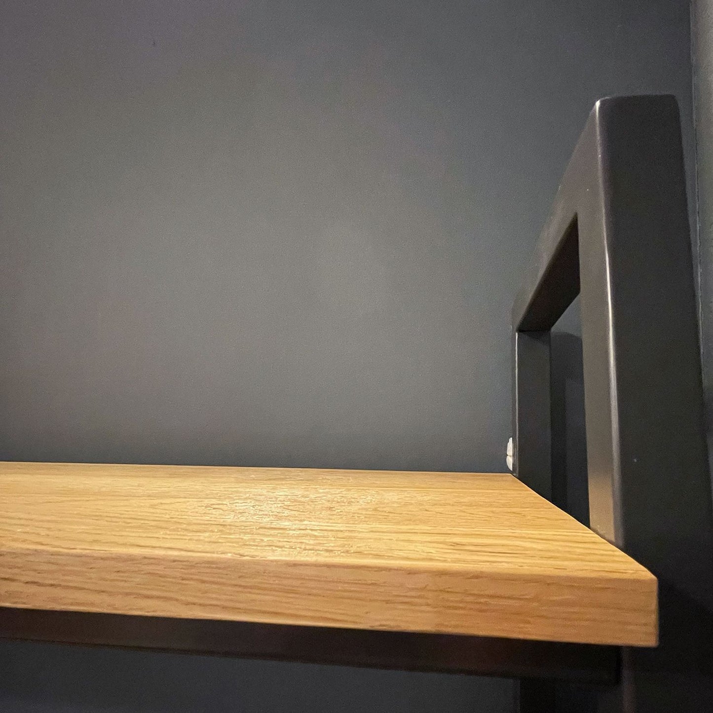 Elsworthy Oak - Wall Desk, Top Shelf