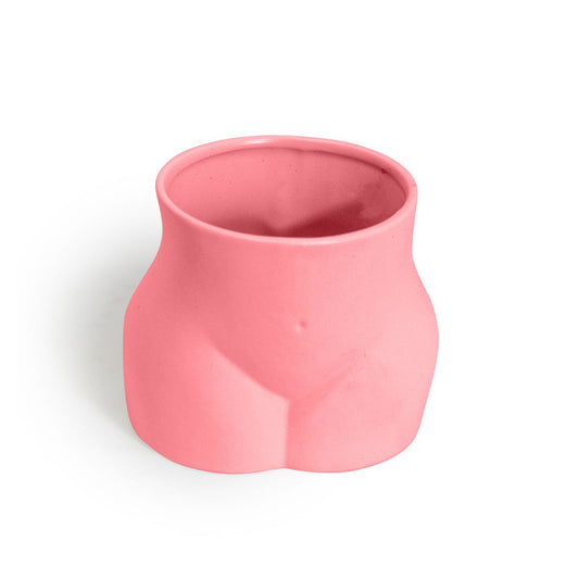 Medium Love Handles Booty Flower Pot - Pink