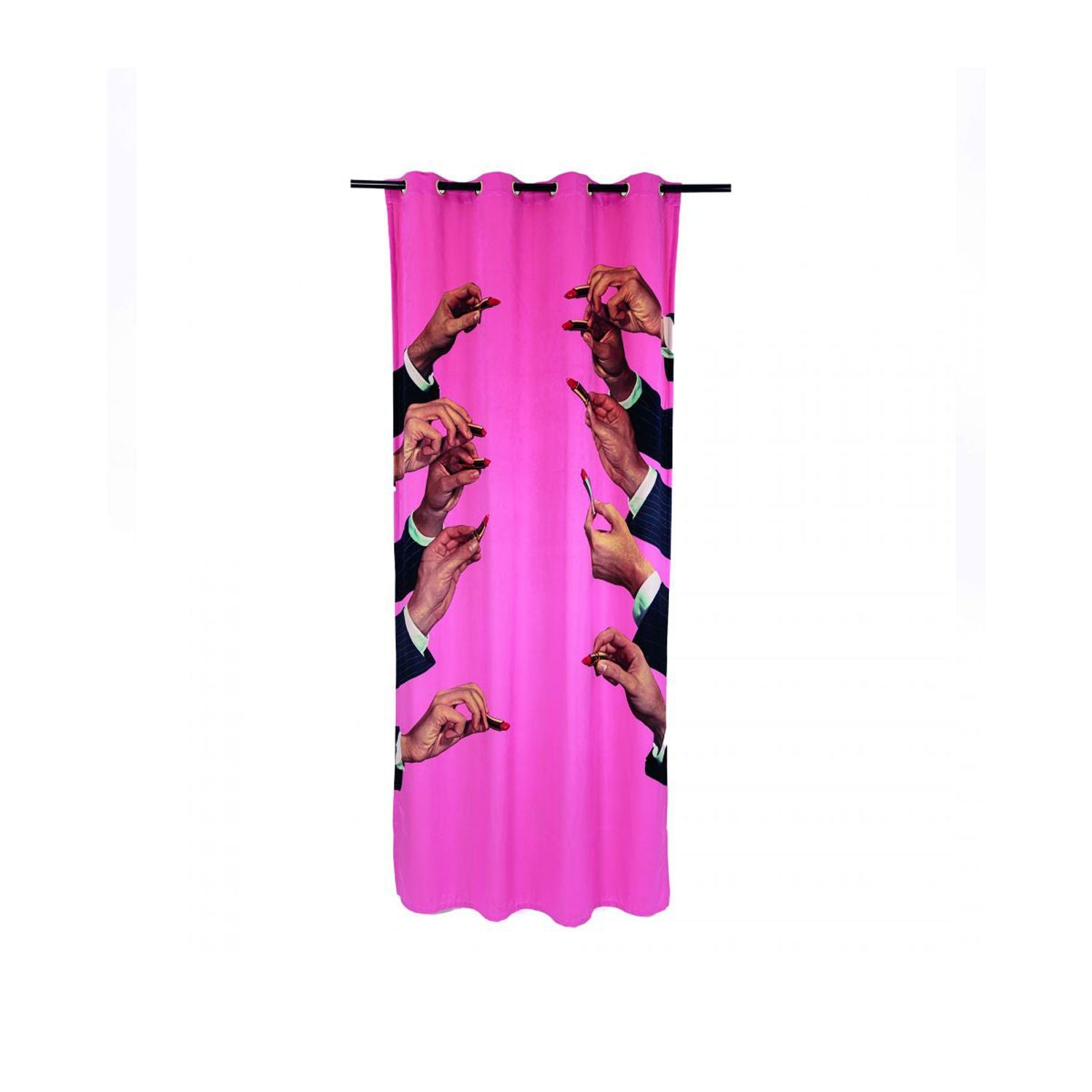 Pink Lipstick Curtain - 140x180cm